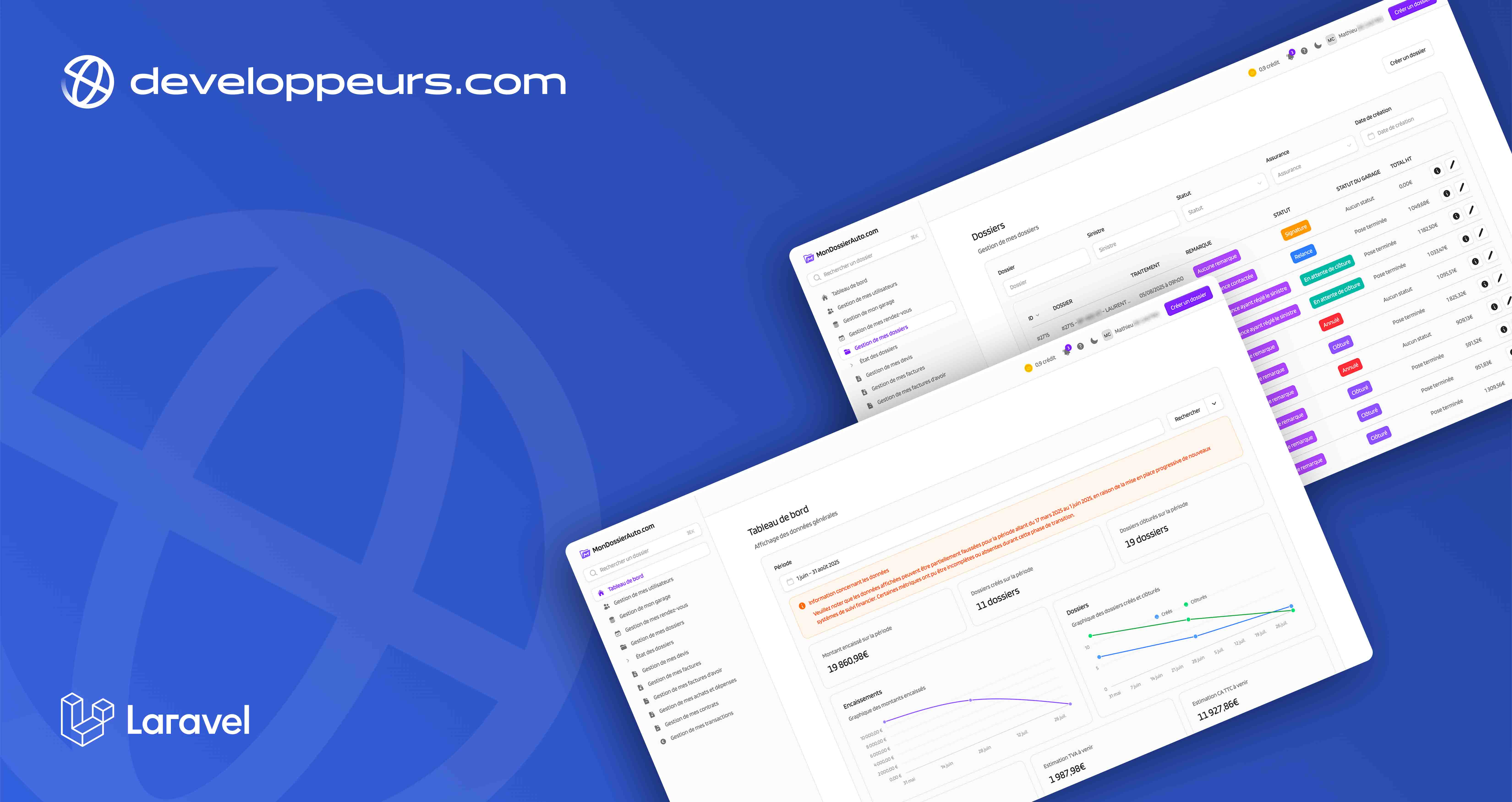 Création de l'application web
