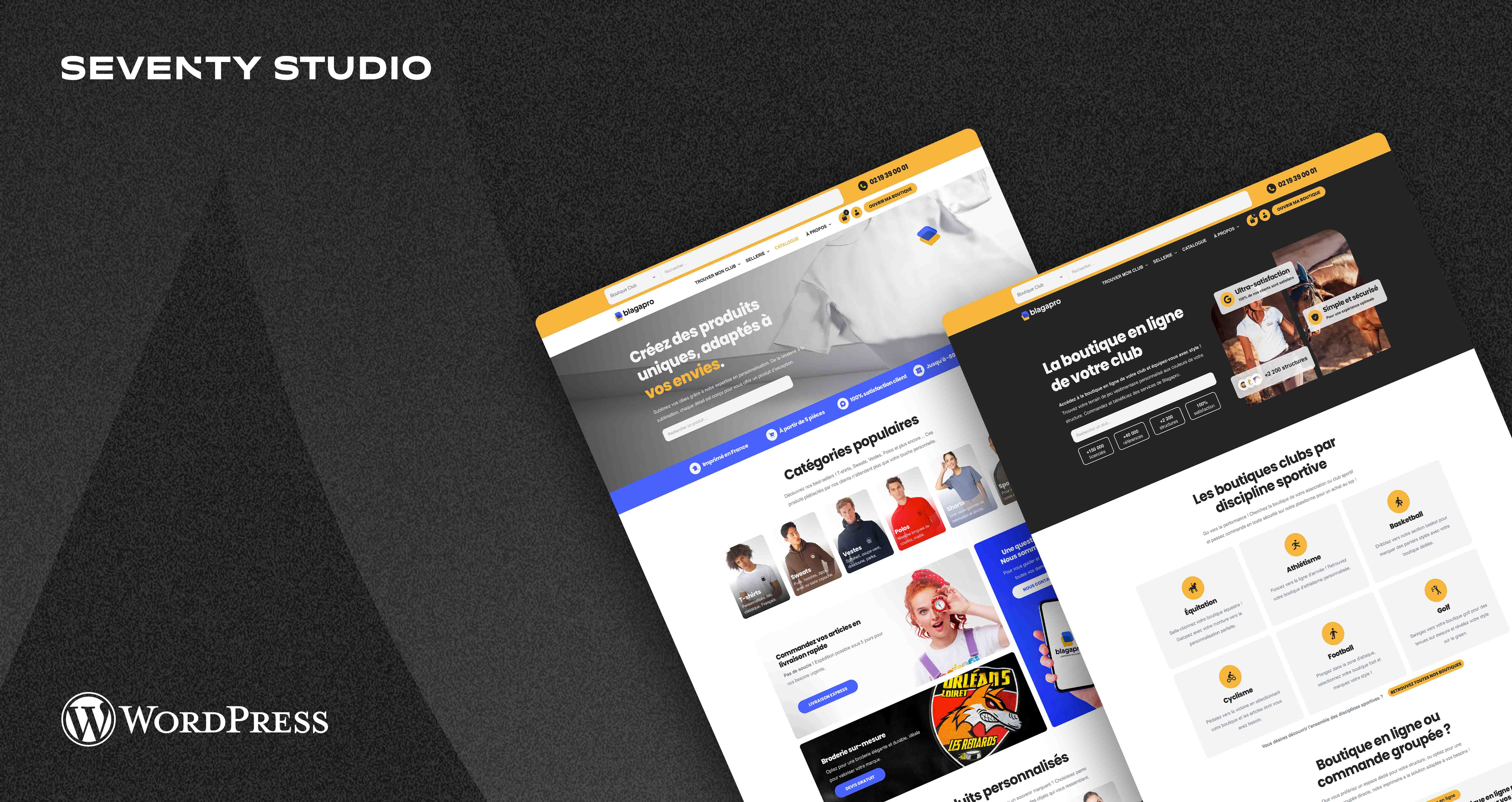 Création du site internet e-commerce